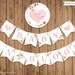 It's a Girl Banner, PRINTABLE, DIY, Roses Baby Shower Banner, Welcome ...