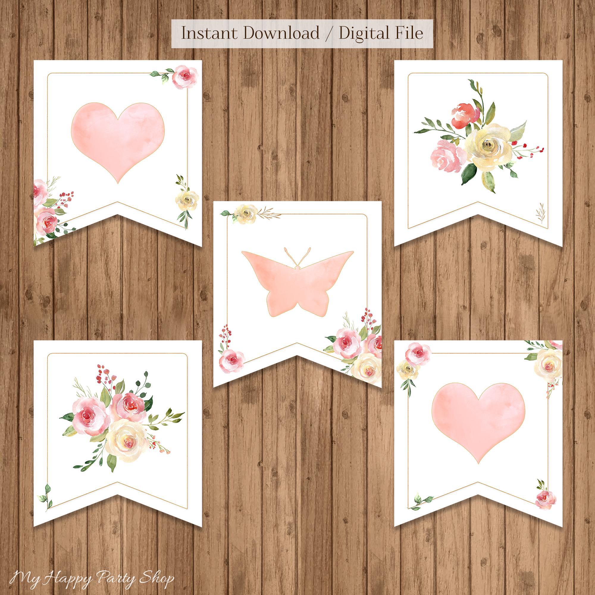 Bng-bng Decorazioni Benvenuto A Casa Oro Rosa, Striscione Con Scritta 'WELCOME HOME', 6 Pompon E 6 Stelle Turbinio, Set Completo Per Feste