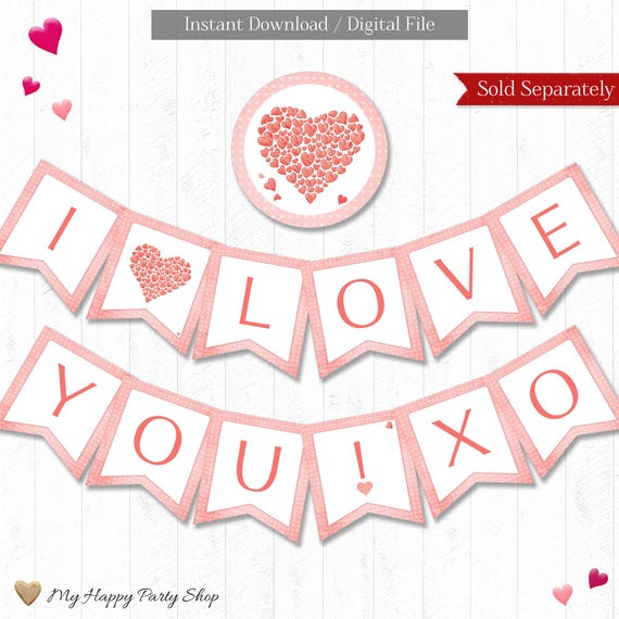 Valentine's Day Banner - "I Love You Mine Forever" Decoration For Boyfriend, Girlfriend, Wife, Husband Party Decor - View #8