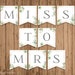 Miss to Mrs Banner, Printable, Bridal Shower Banner, Greenery Banner ...