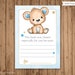 Teddy Bear Baby Shower Bingo Card PRINTABLE Boy Shower Bingo - Etsy