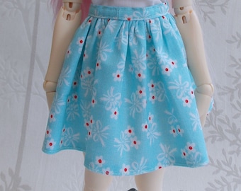 Gonna floreale blu brillante per MSD Minifee/Unoa, Slim Mini