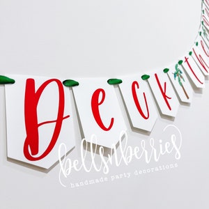 Deck the Palms Banner / Christmas in July Banner / Christmas Palm Tree Banner / Holiday Banner / Hawaiian Christmas / Summer Christmas