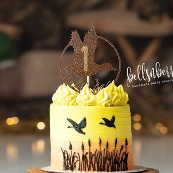 Duck Hunting Cake Topper / Hunter Cake Topper / Duck Hunter Smash Cake Topper / Duck Cake Topper / Duck Hunting Birthday Decoration