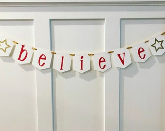 Believe banner | Etsy