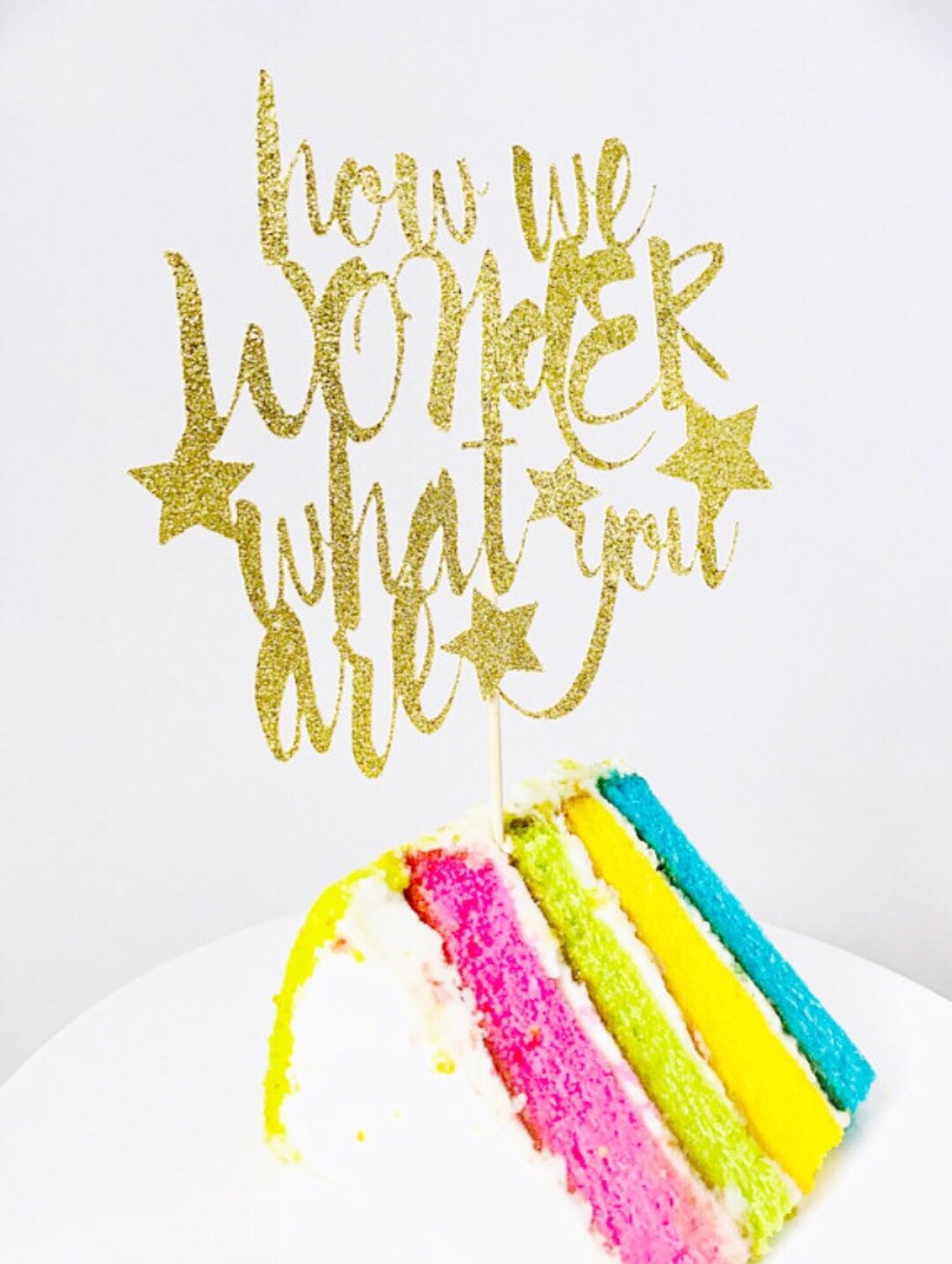 How We Wonder What You Are Cake Topper/ Twinkle Twinkle Little Star ...