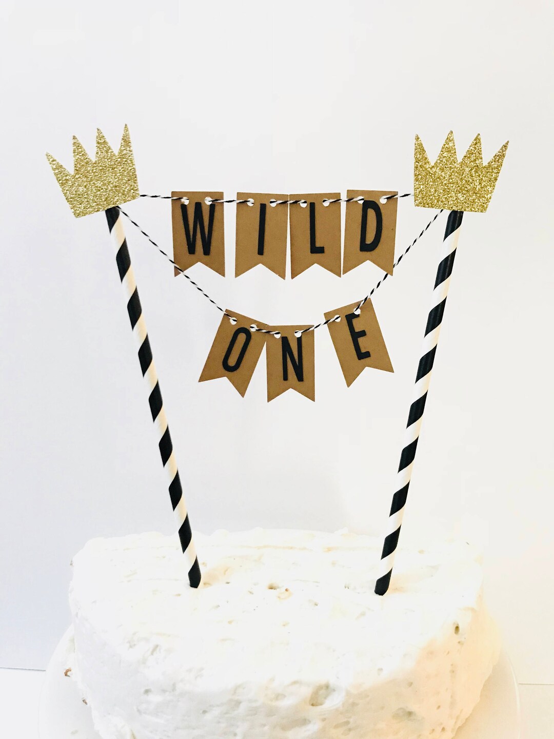Wild One Cake Topper: Glitter Crown, First Birthday Smash Cake - Etsy