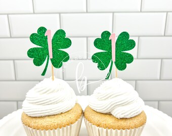 Shamrock Age Cupcake Toppers/ set of 12