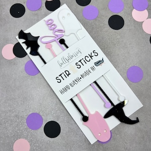 Halloween Stir Sticks/ Halloween Day drink sticks/ set of 5