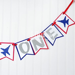 Fighter Jet high chair banner/Time Flies birthday/ Airplane Birthday/ Airplane Theme