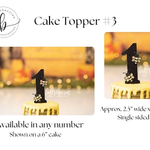 Fun to Bee One Birthday Decorations – Party Bundle or Individual Items Cake Topper #3