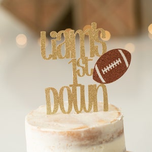1st down cake topper/ Football cake topper/ football smash cake topper