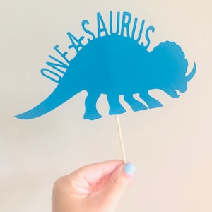 One-a-saurus Cake Topper/ Dinosaur cake topper