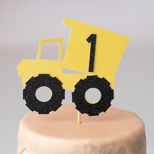 Construction Cake topper/ Dumptruck cake topper/ transportation party