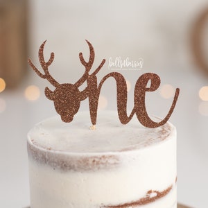 Deer Cake Topper / OneDeerFul Cake Topper / Little Deer Smash Cake Topper / Doe Cake Topper / Deer Birthday Decoration