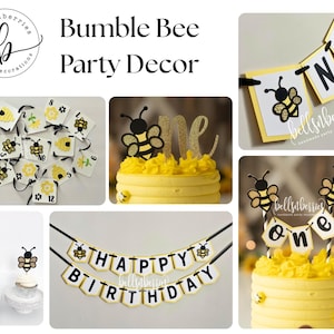 Fun to Bee One Birthday Decorations – Party Bundle or Individual Items