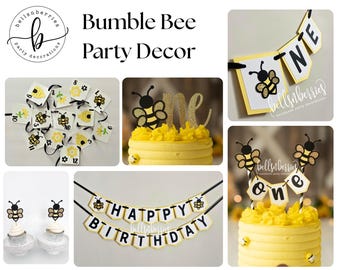 Fun to Bee One Birthday Decorations – Party Bundle or Individual Items