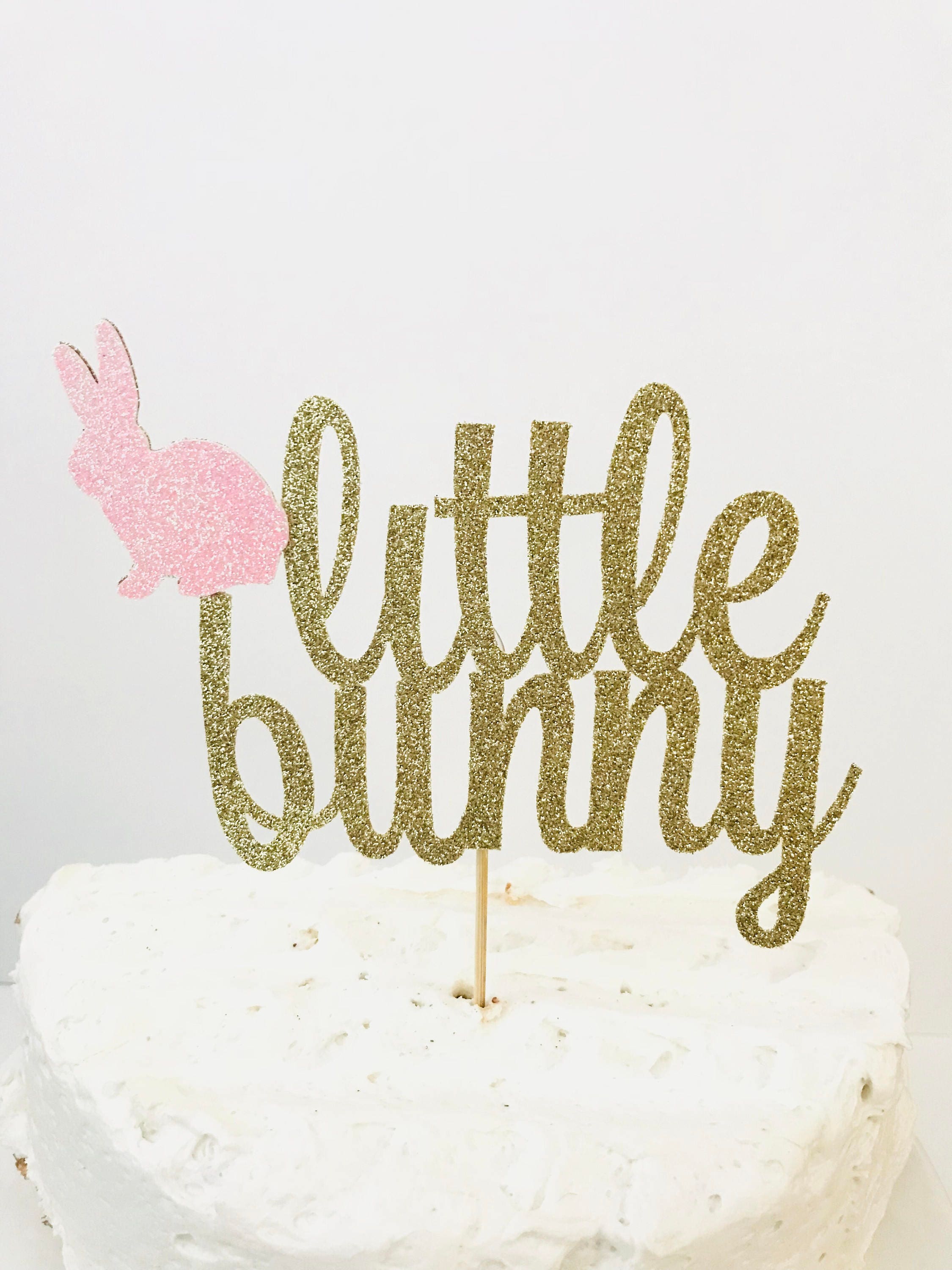 Little Bunny Cake Topper/ Spring Baby Shower/ Spring Gender Reveal