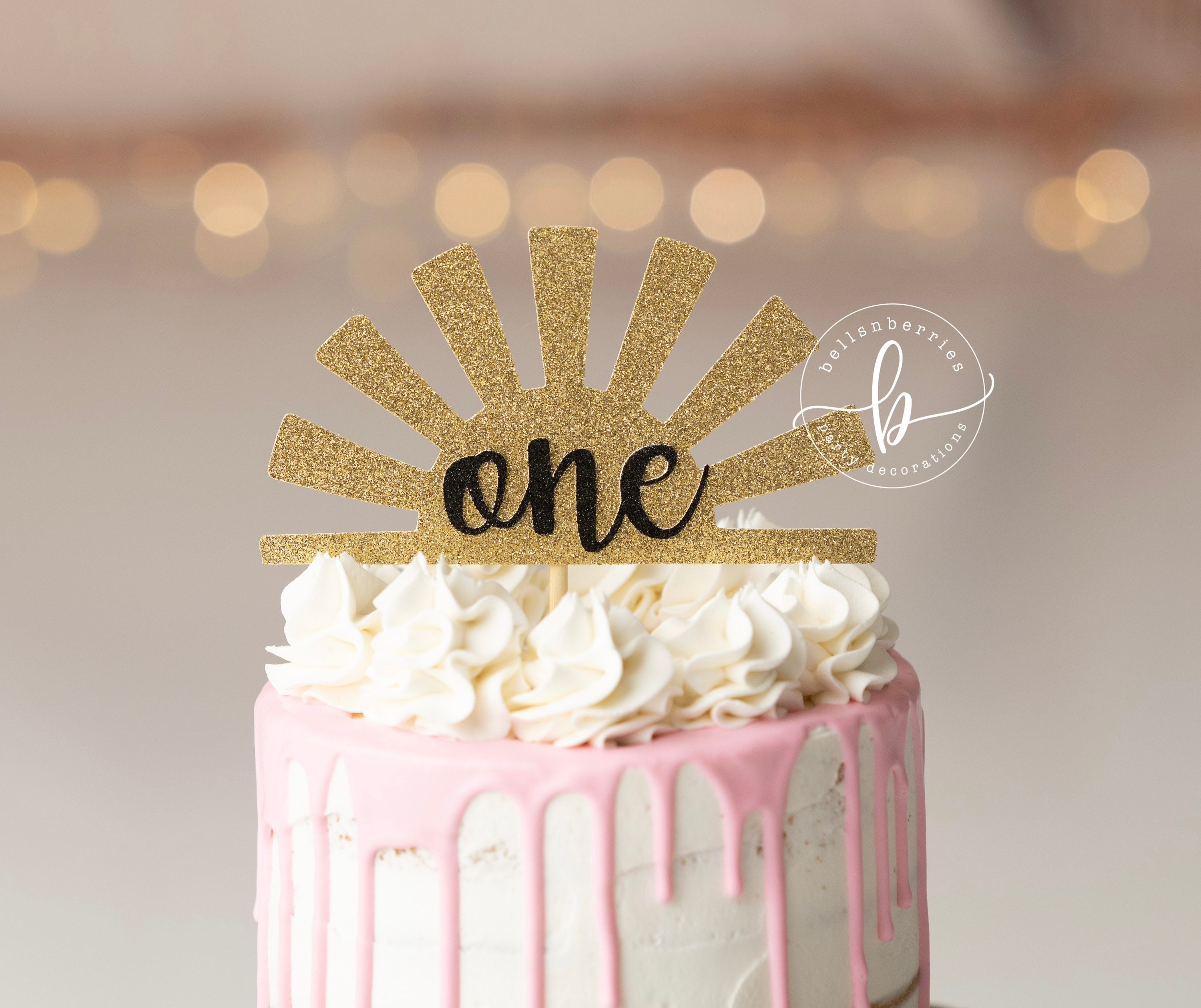 Boho Sunshine Age Cake Topper/ Sunshine Birthday/ Little Sunshine