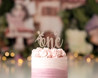 Fairy Cake Topper: Glitter Birthday Party Decoration