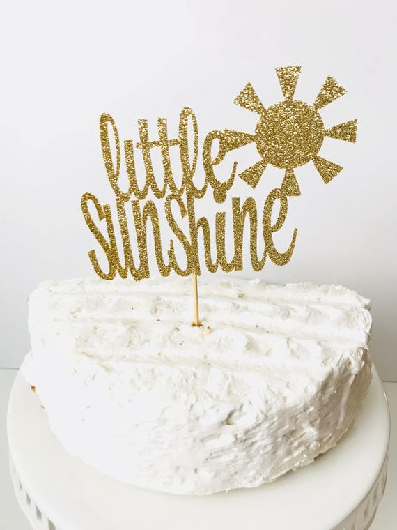 Petit Gateau Soleil Soleil Anniversaire Little Sunshine Etsy France