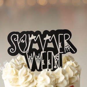 Summerween Cake topper/ Halloween cake topper