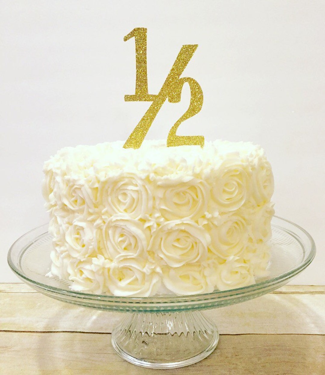 1/2 Birthday Cake Topper - Etsy