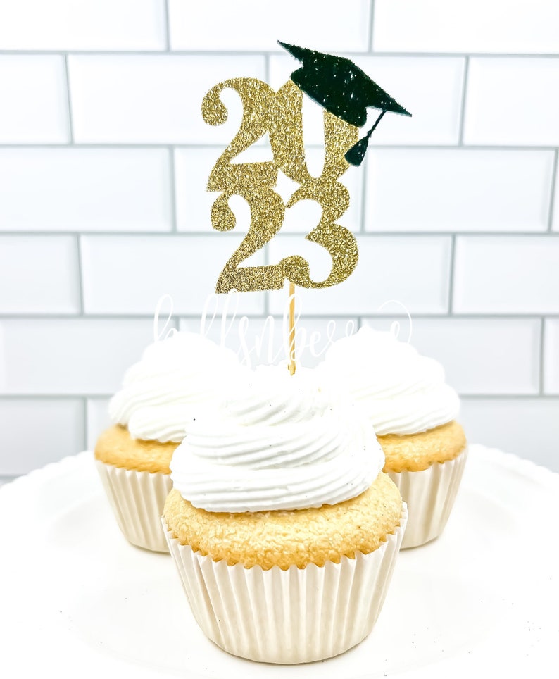 Graduation Cupcake Toppers/ Class of 2022 Cupcake Toppers/ Etsy