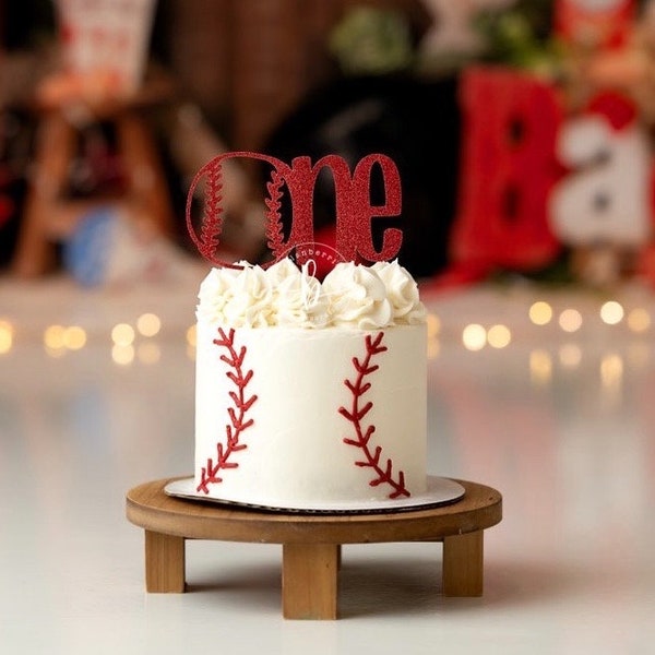 Baseball cake topper/ baseball smash cake topper/ baseball birthday party/ Rookie Year birthday
