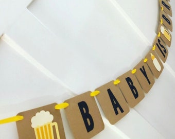 Baby is Brewing Banner: Beer Baby Shower Decor