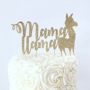 Mama Llama Cake Topper / llama Baby Shower / Mommy to Be / llama Party