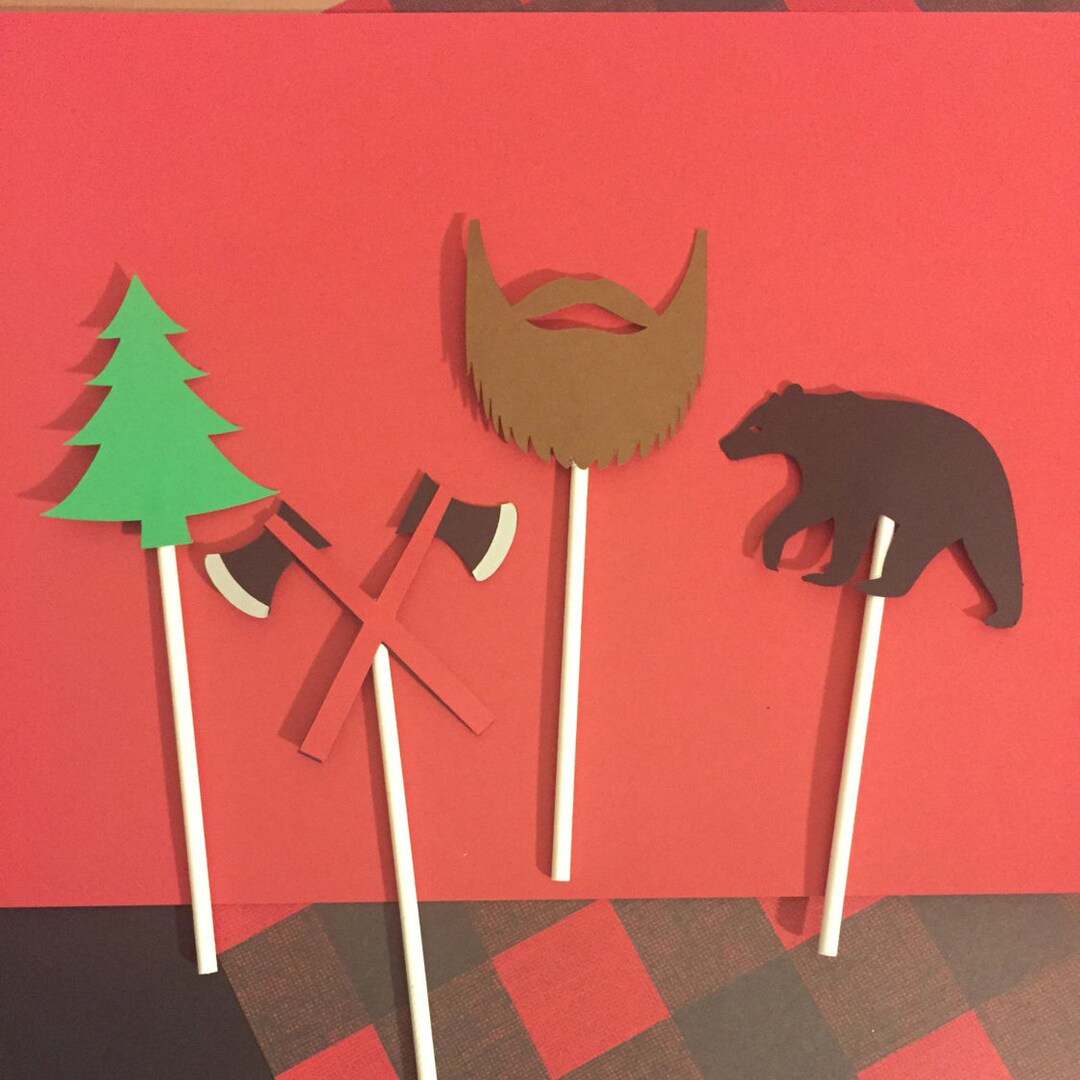 Lumberjack Cupcake Toppers/ Little Lumberjack Birthday / Lumberjack ...