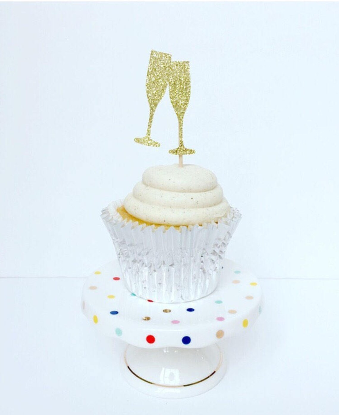 Champagne Cupcake Toppers / Cheers Cupcake Toppers / Set of 12 | Etsy