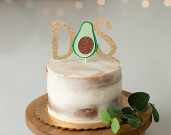 Avocado Cake Topper: Glitter AvocaDOS Birthday Party Decor