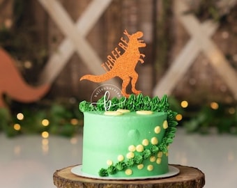 Three Rex Cake Topper/ Dinosaur cake topper