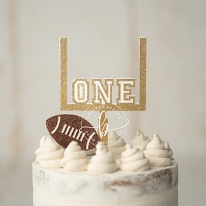 Football Goalpost cake topper/ football smash cake topper