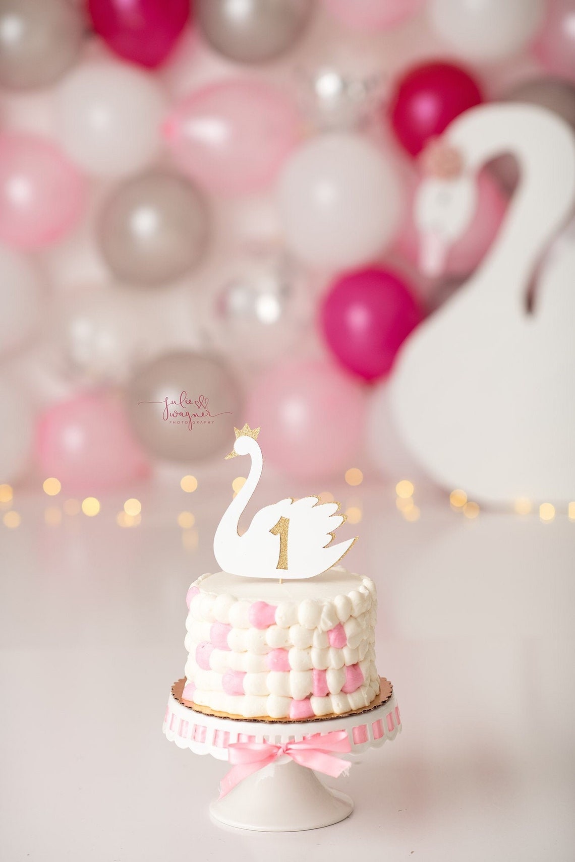 Swan Cake Topper / Swan Birthday Party / Swan Baby Shower Etsy