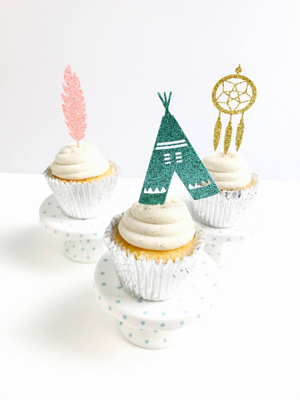 Boho Cupcake Toppers/tribal Cupcake Toppers/ Wild One Cupcake Etsy