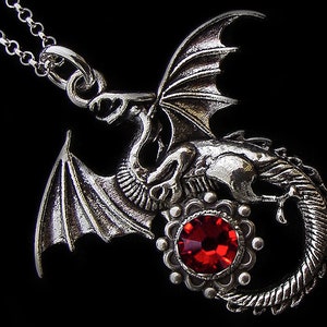 Dragon Necklace • Medieval • Fantasy • Pendant • Mythical Creature • Mythology • Tales and Legends •  Choose your color !
