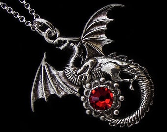 Medieval Fantasy Dragon Necklace - Pendant - Khaleesi - Mythical Creature - Mythology - Tales and Legends - House Targaryen