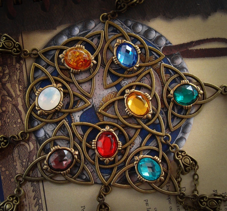 Celtic Knot Necklace Triquetra Pendant Viking Thor Freyja Odin Norse Mythology Pagan Symbol Bronze image 9