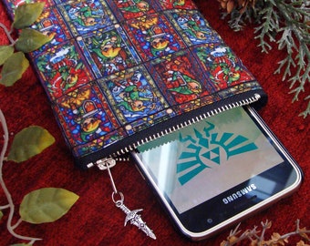 Phone Cover - Zelda - Link - Phone Case - Smartphone - Fabric - Geek - Gamer - Video Game - Gift for Geeks - Medieval - Fantasy