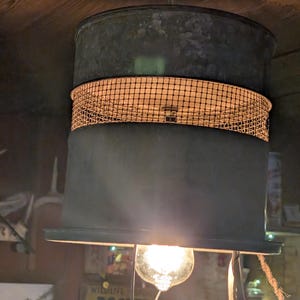 Minnow bucket swag light vintage