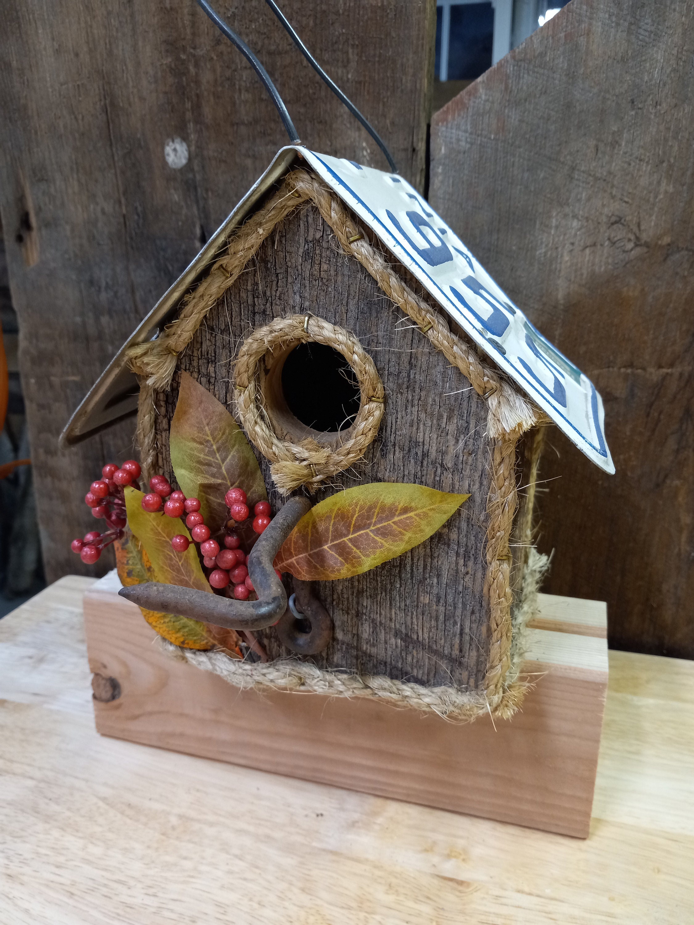 Mini Maison D'oiseau Nid Maison D'oiseau En Bois Boîte Nichoir En Plein Air