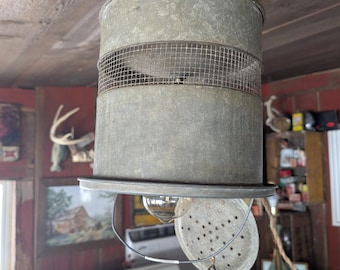 Minnow bucket swag light vintage