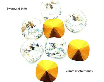 Swarovski crystal 4470 20mm,18mm,16mm,12mm,10mm,8mm,6mm.  Price is for one or two stones.