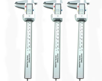 Calibrador Digital Vernier BE-TOOL 150 Mm - Fibra De Carbono - Pantalla LCD - Precisión 0,1 Mm - Herramienta De Medición