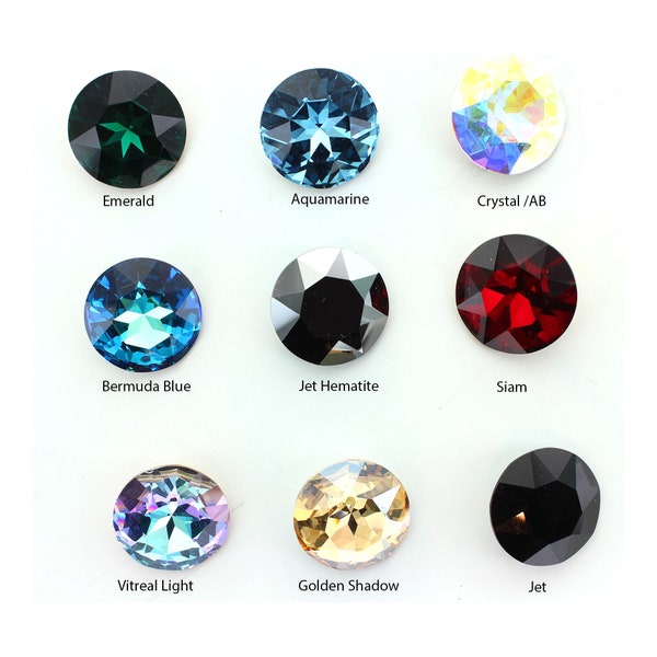 Swarovski 1201 27mm round stone.    Price is for 1 stone.