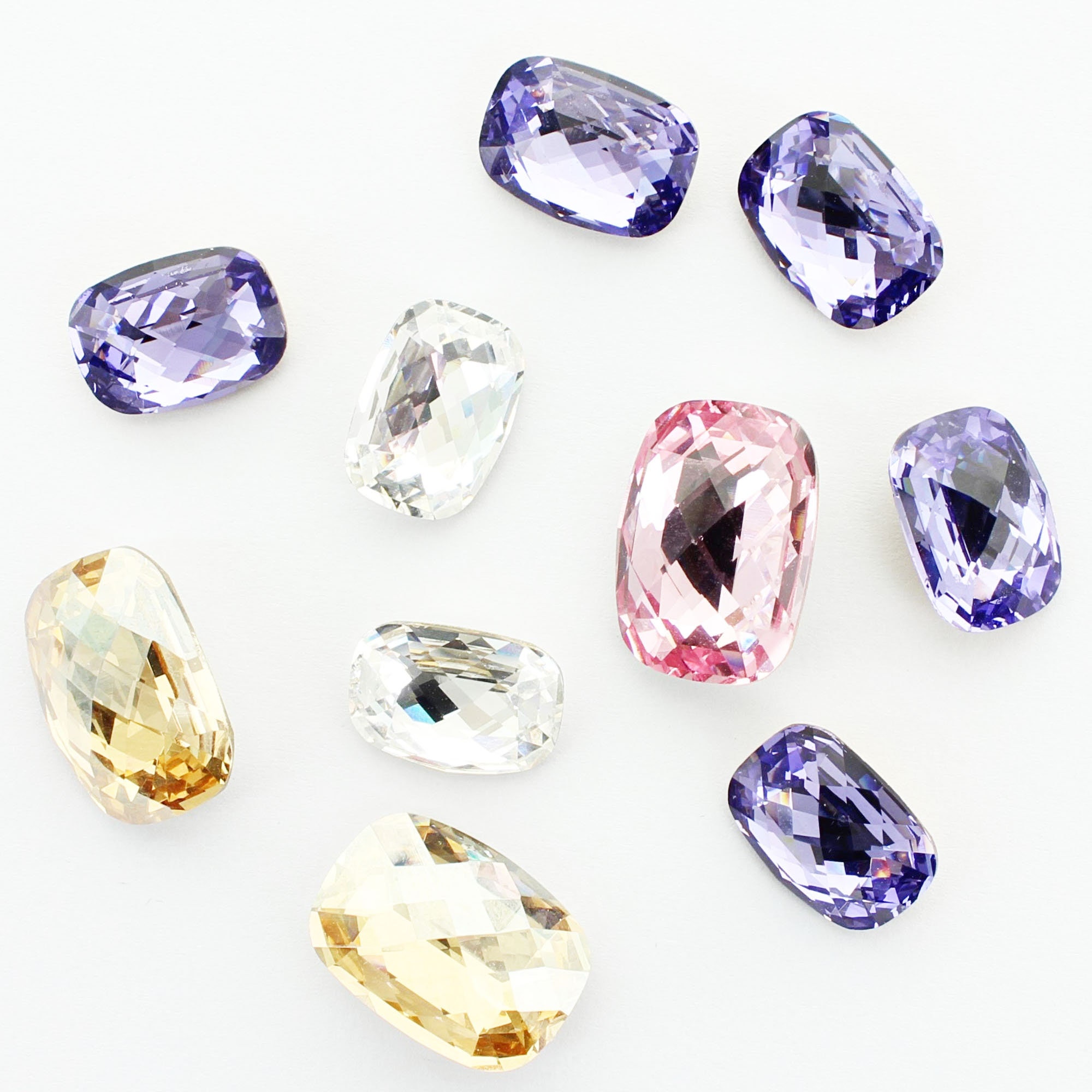 sKK スワロフスキー　#4610 18×13mm 35個 Swarovski 4610 Fany Stone 18x13 ReCreated Ice Blue