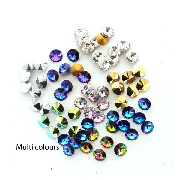 Swarovski vintage rivoli stones. Size SS17. Price is for 10 stones